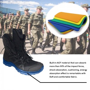 Botas de combate tácticas del ejército militar Protección de impacto de tobillo Materiales de inserción （ACF）