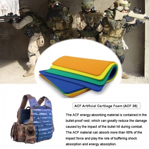Protección estándar Armadura militar Chaleco a prueba de balas Chaqueta Cojín Materiales （ACF）