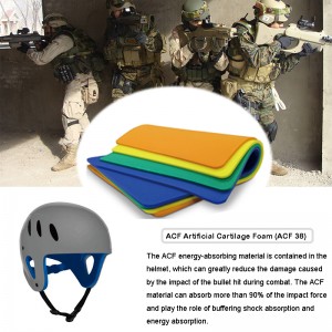 Tactical Bulletproof Casco militar Materiales de protección contra impactos （ACF）