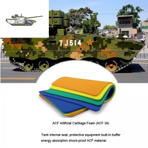 Tanque militar Airdrop Mantenga el tanque Estable Rueda Asiento Cojín Materiales （ACF）
